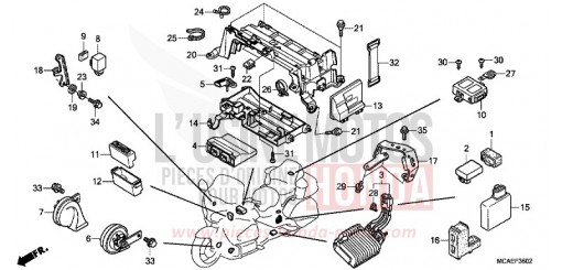 UNITE DE COMMANDE (GL1800C/D/E/F/G/H) GL1800C de 2012